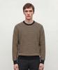 Jilseutyueoteunyuyogmaen Linen Blend Striped Crew Neck Knit - Black (Jnsw6B409Bk)
