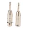 2Pcs 1 4 Inch TRS To XLR Adapter 6.5mm Stereo 1 4 TRS Male To XLR 3Pin Female and Male Stereo Balanced Sound Connector