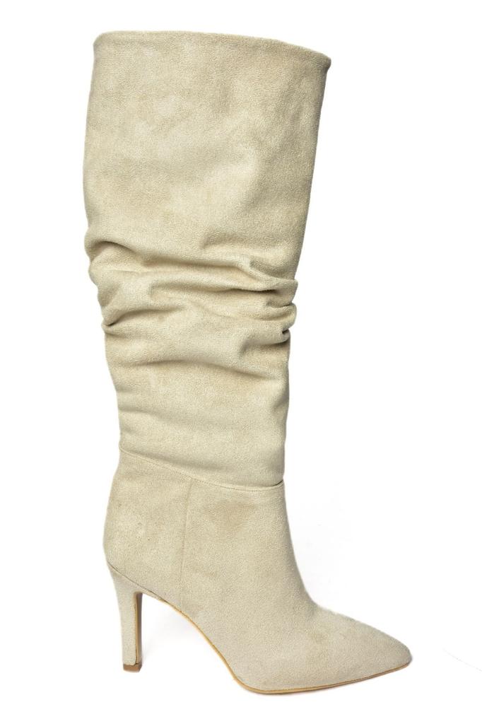 Women Modern Stylish Fashion Boots Boots Faux Leather Suede Skin Suede Thin Heel Boots