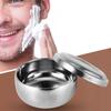 Men Wet Shaving Soap Mug Bowl Silver Metal Face Clning Hlth Care Shave Tool With Lid