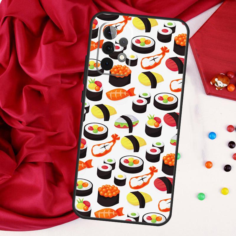 Sushi Maki Rice Kitchen Food Cute For Samsung Galaxy A52 A32 A22 A54 A14 A16 A26 A36 A56 A55 A35 A05 A06 A15 A53 A33 A13 Case