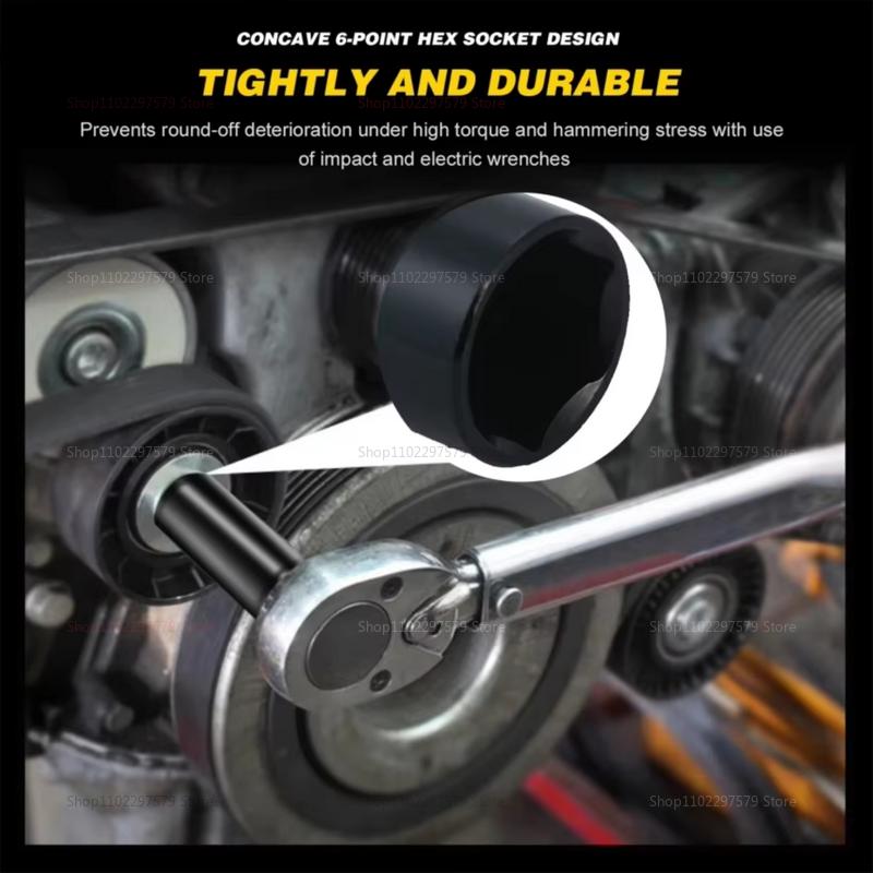 10-Piece Universal Socket Wrench Set Deep Slot Pneumatic Maintenance Tool Wrenches for Automotive Garage Repair and DIY