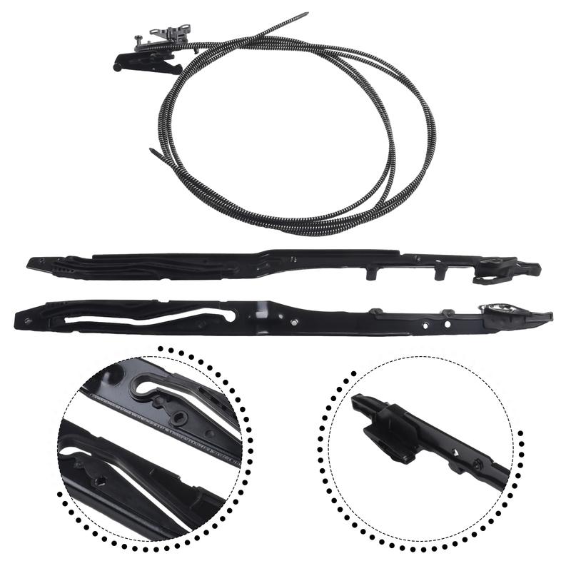 Convenient Sunroof Glass Cables+Track Assembly For Ford F150 15-20 For F250 F350 F450 17-19 Replacement Car Accessories