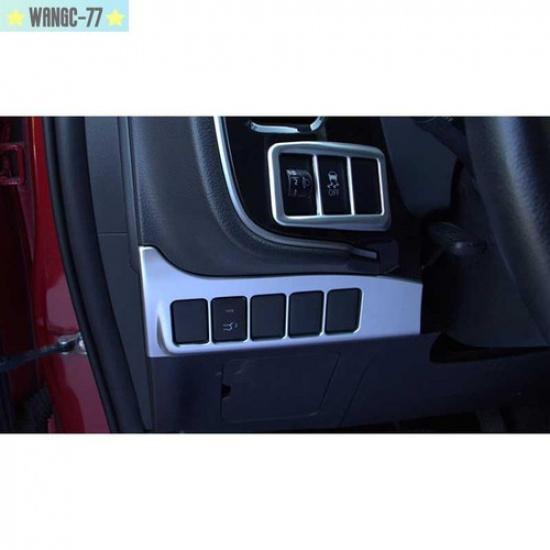 For Mitsubishi Outlander 2013-20 Silver Headlight Button Frame Cover Trim Decor