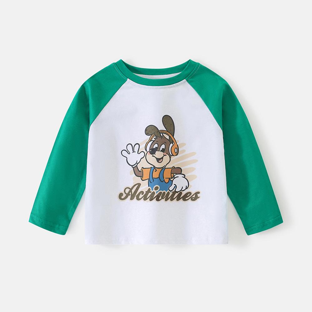 

Футболка с длинным рукавом для мальчиков и девочек, повседневный детский топ из хлопка на осень и весну 140cm