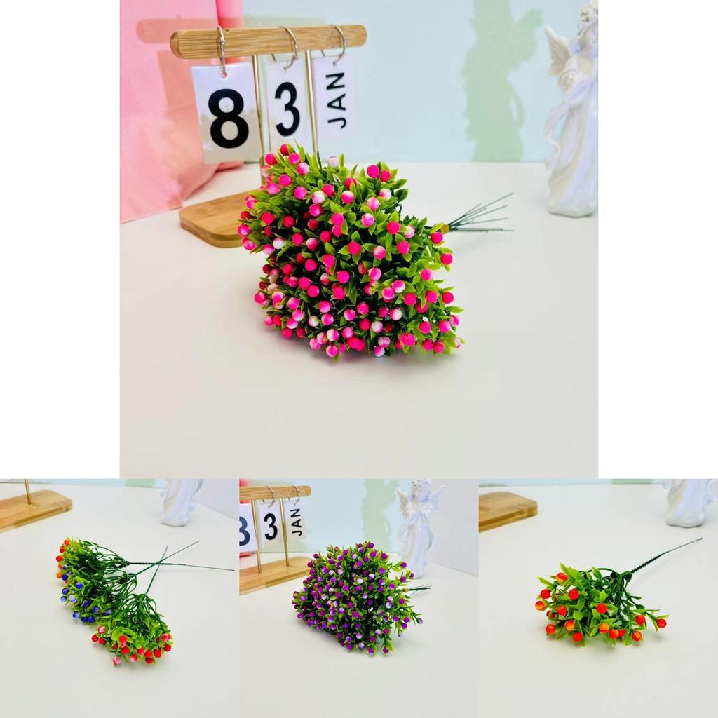 Home Decor Artificial Flower Stick With Plastic Material For Wedding And Photography Scene Decoration