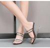 Strass Sandalen Damen Sommer Neue Sexy Kristall Transparente Schuhe mit hohen Absätzen Keilabsatz 1098 Serie 6cm LFD