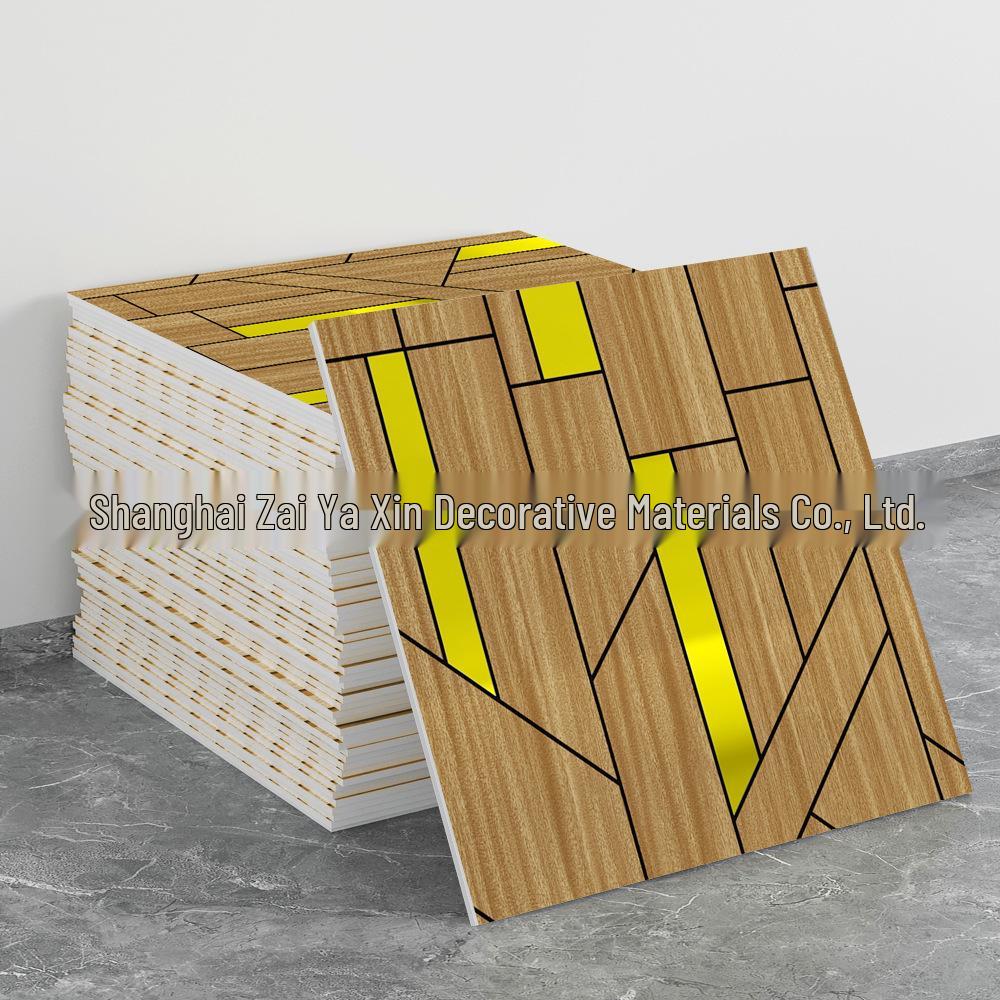 Imitation Tile 3D Wall Stickers: Self-Adhesive, Aluminum-Plastic Panels for Bathroom & Kitchen Renovation.