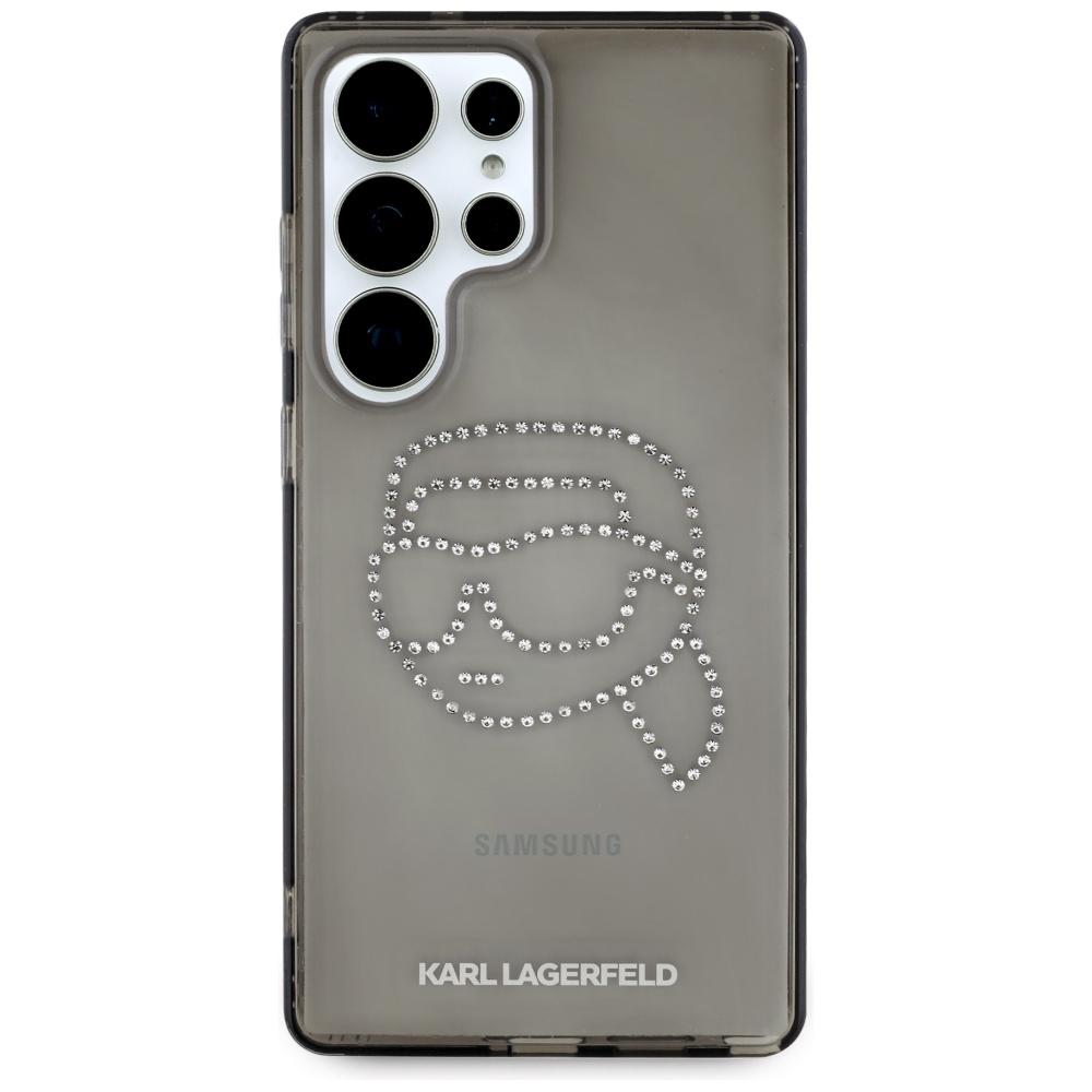 Karl Lagerfeld Rhinestones Karl Head Logo Case For Samsung Galaxy S25 Ultra Black