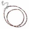 2mm Natural Crystal Beads Necklace Tiger Eye Stone Black Spinel Mix Quartzs Choker Clavicle Chains For Women Men Jewelry