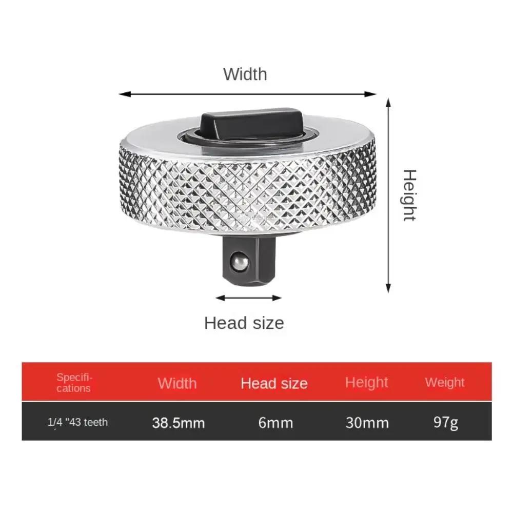 1/4 3/8 1/2 Inch Mini Ratchet Socket Wrench Reversible Ratchet Handle Mini Portable Rotate Steel Palm Ratchet Socket Wrench