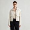 Women S Short Zip Up Soft Jacket Turn Down Collar Loose Casual Fashion Coat