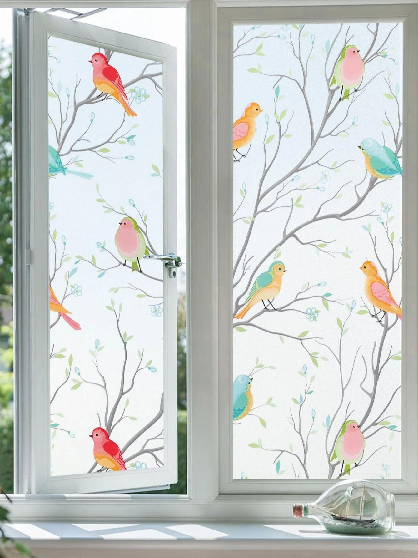 

Матовая оконная пленка, статическое прилипание - УФ/тепло блокирующее покрытие для конфиденциальности для дома, ванной, офиса, стеклянных дверей 30x100 cm