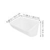 1Set Plastic Chicken Feeder Trough for Poultry Birds Goat Water Food Holder Splash Proof Wear Resistant Farming Feeding