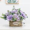 Pivoine artificielle fleurs en soie bricolage Rose Bouquet camélia en plastique fausses fleurs décoration de mariage à la maison