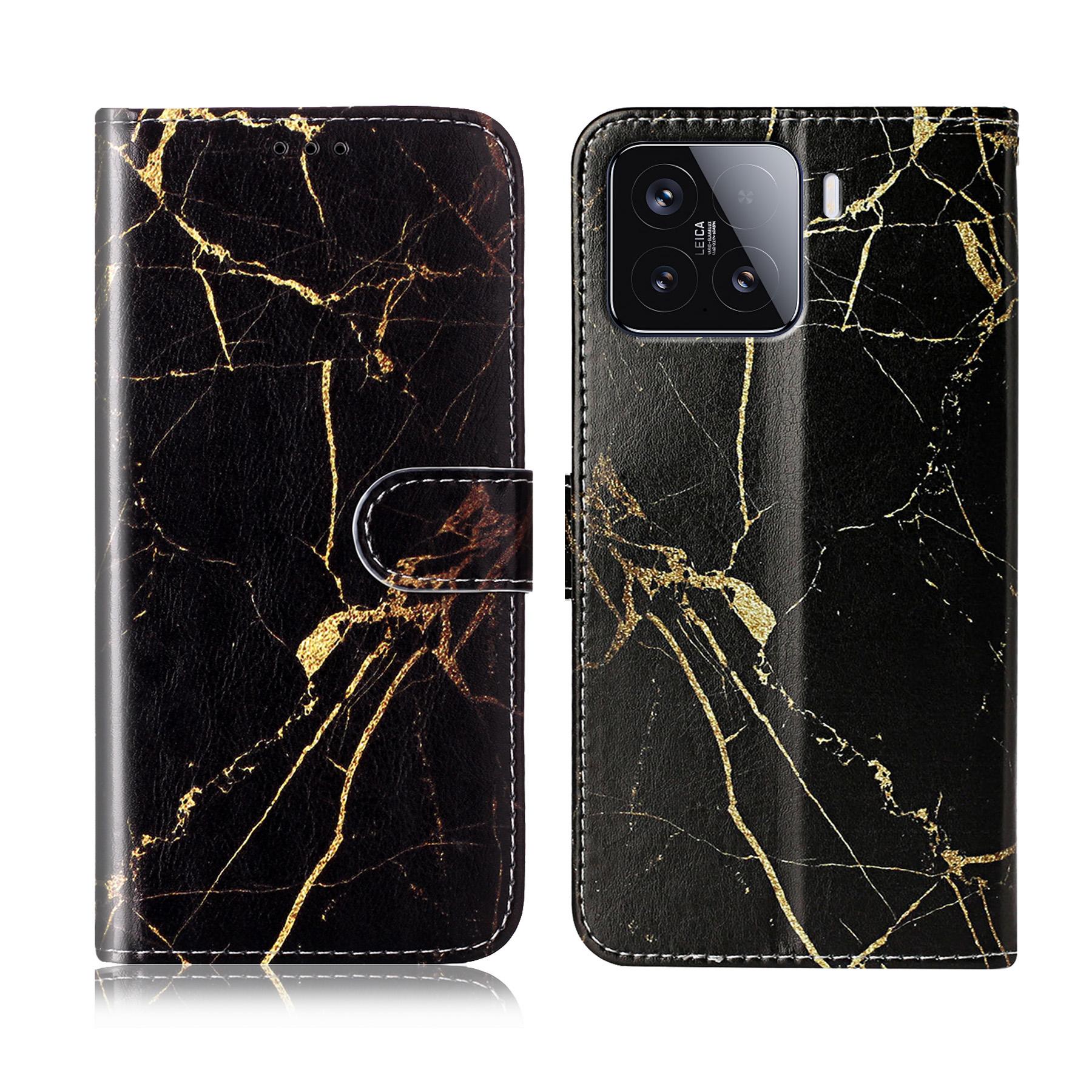 

For Xiaomi 15T Stand Case Marble Painted Folio Flip Leather Wallet Phone Cover