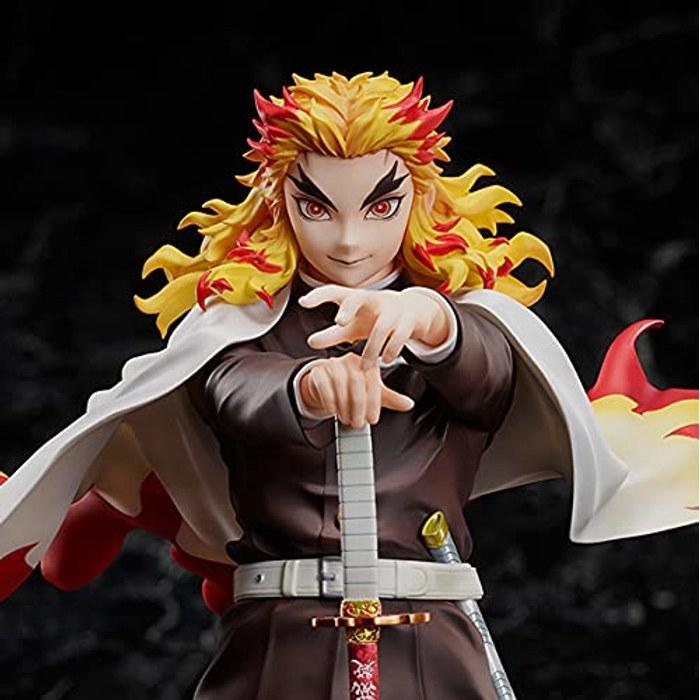 Aniplex Jump Demon Slayer: Kimetsu no Yaiba The Movie: Mugen Train Rengoku Kyoujurou 1/8 Scale Figure (White/Red/Yellow/Brown/Skin Tone)