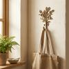 Elegant Design Leaf Shaped Wall Hooks Sturdy Zinc Zinc Alloy Decorative Hanger Set  Household Daily Use