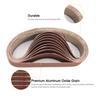 10pcs 10x330mm Abrasive Sanding Belts 600 Grit Sanding Grinding Polishing Tools for Sander Power Rotary Tools