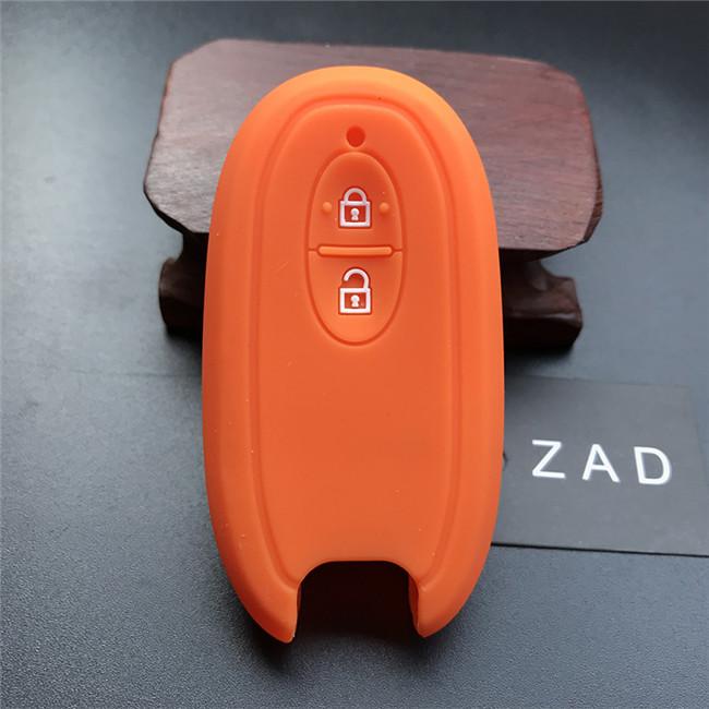 ZAD silicone rubber car key cover case skin protect keychain for   SUZUKI Swift Sport SX4 SCORSS grand vitara Wagon R stingray
