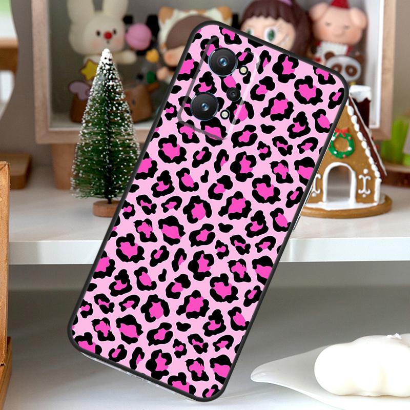 Leopard Print Pattern Cow For OPPO Realme C55 C35 C33 C31 C30 C25 C21Y C11 GT Neo 5 3T 2T Realme 10 9 11 Pro Plus Case