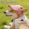Breathable Pet Sun Hats Corduroy Cat Headwear Multi-color Dog Baseball Cap  Beach