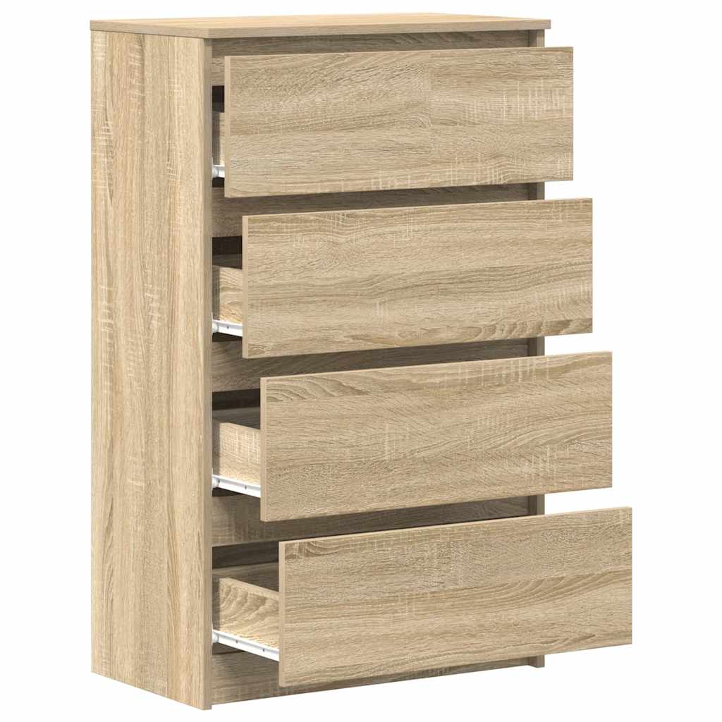 Sideboard in Sonoma Oak Finish 60 x 35 x 98.5 cm Particleboard