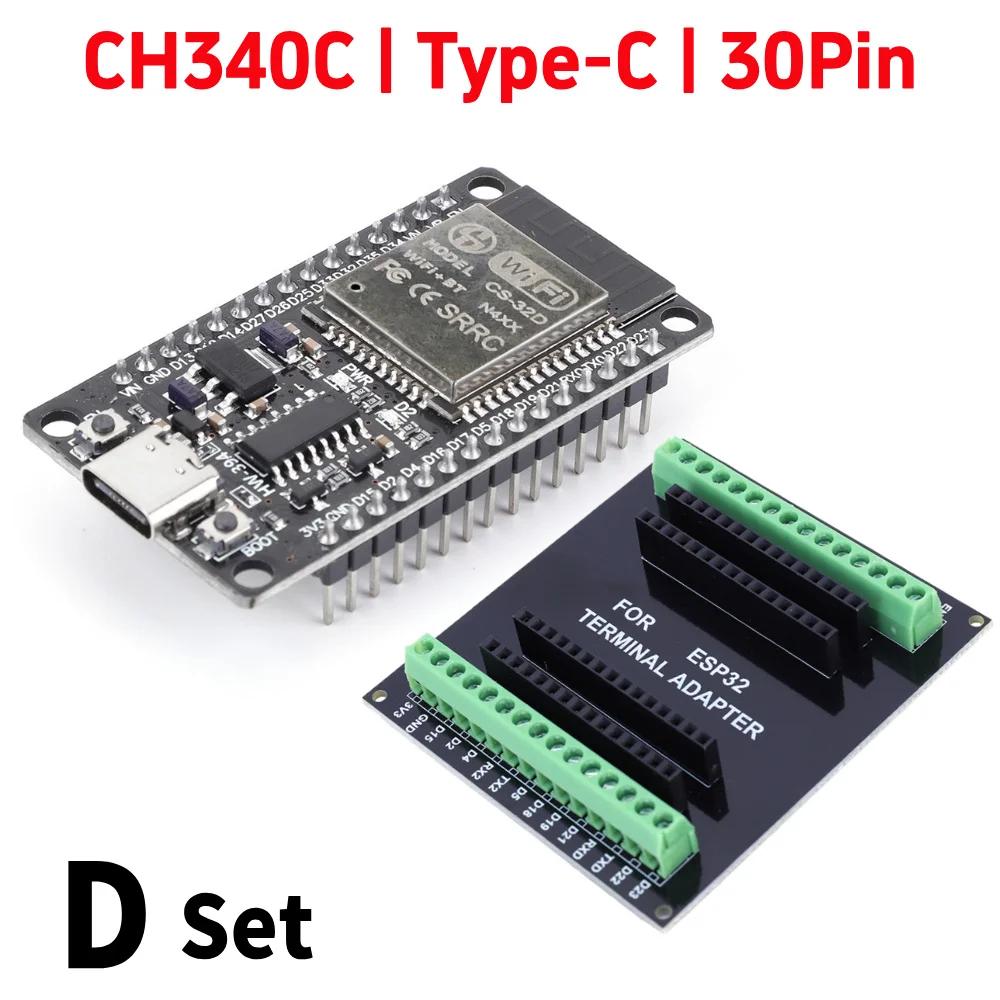 GPIO 1 Into 2 ESP32 Expansion Board CP2102 NodeMCU-32S Lua 30Pin Module GPIO WiFi Bluetooth-compatible Low Power Module