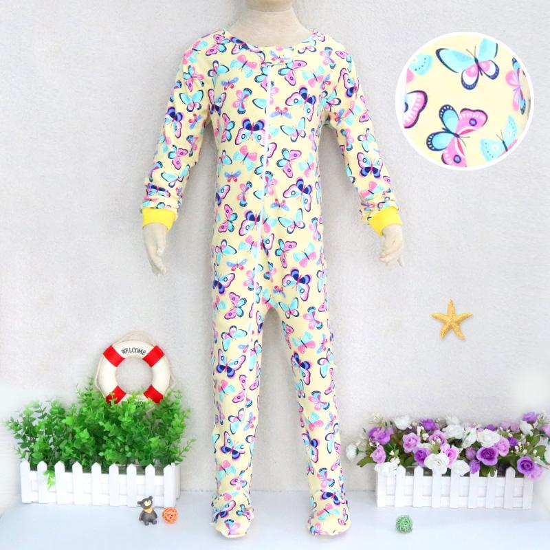 Baby Children 2 To 7 Years Old One Piece Rompers Long Sleeve 100% Cotton Clothes Zipper Boys And Girls Clothes Pajamas Romper