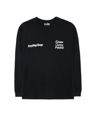 GRAM OUNCE POND Alles Veranderen Lange Mouw T-shirt_Zwart