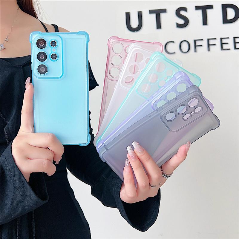 Candy Color Shockproof Transparent Matte Silicone Case On For Samsung Galaxy A56 A16 A36 A26 A06 A55 A35 A25 A15 A05S Soft Cover