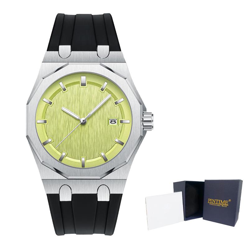 Fashion Minimalist Men's Quartz Watch Casual Silicone Strap Wristwatch for Men Reloj Hombre