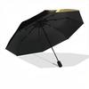 1pc Golden Stars Automatic Folding Umbrella - Portable Collapsible Design, 8-Rib Iron Frame, Durable Fabric Yy251125131