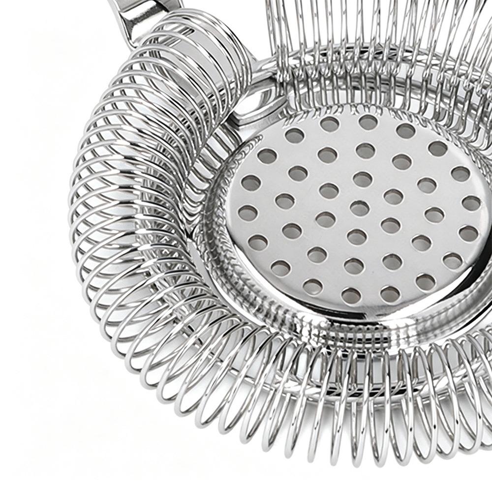 With Handle Cocktail Strainer Stainless Steel Drink Strainer Professional Ice Filter Bar
