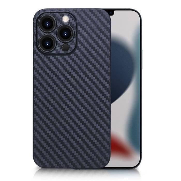 Coque de protection - PROSHOP - pour iPhone 13 Pro Max - Slim anti-choc - Bleu Marine - Motif mosaïque