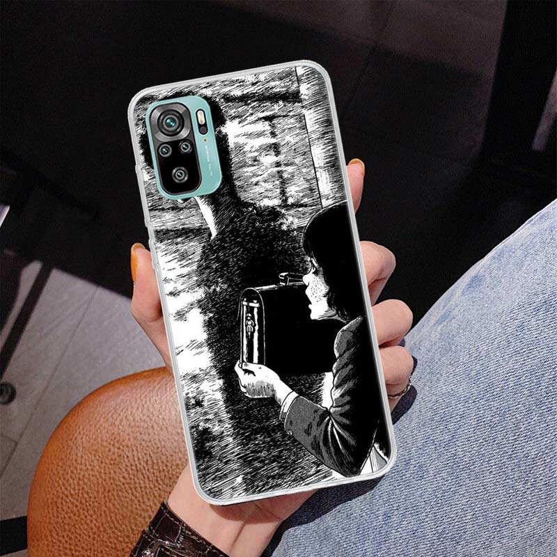 Horror Comic Junji Ito Tomie Tees Cover Phone Case For Xiaomi Redmi Note 10 Pro Max 10S 9 9S 9T 8 8T 11T 11S 11 5G 11E 7 6 5 4X