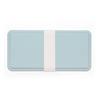 GEL-COOL Square Lunch Box, Linea Blue, Insulated Lid, Large Size (17.8 x 8.7 x 6 cm), 500ml Capacity, Single Layer, Suitable for Women, Men, and
