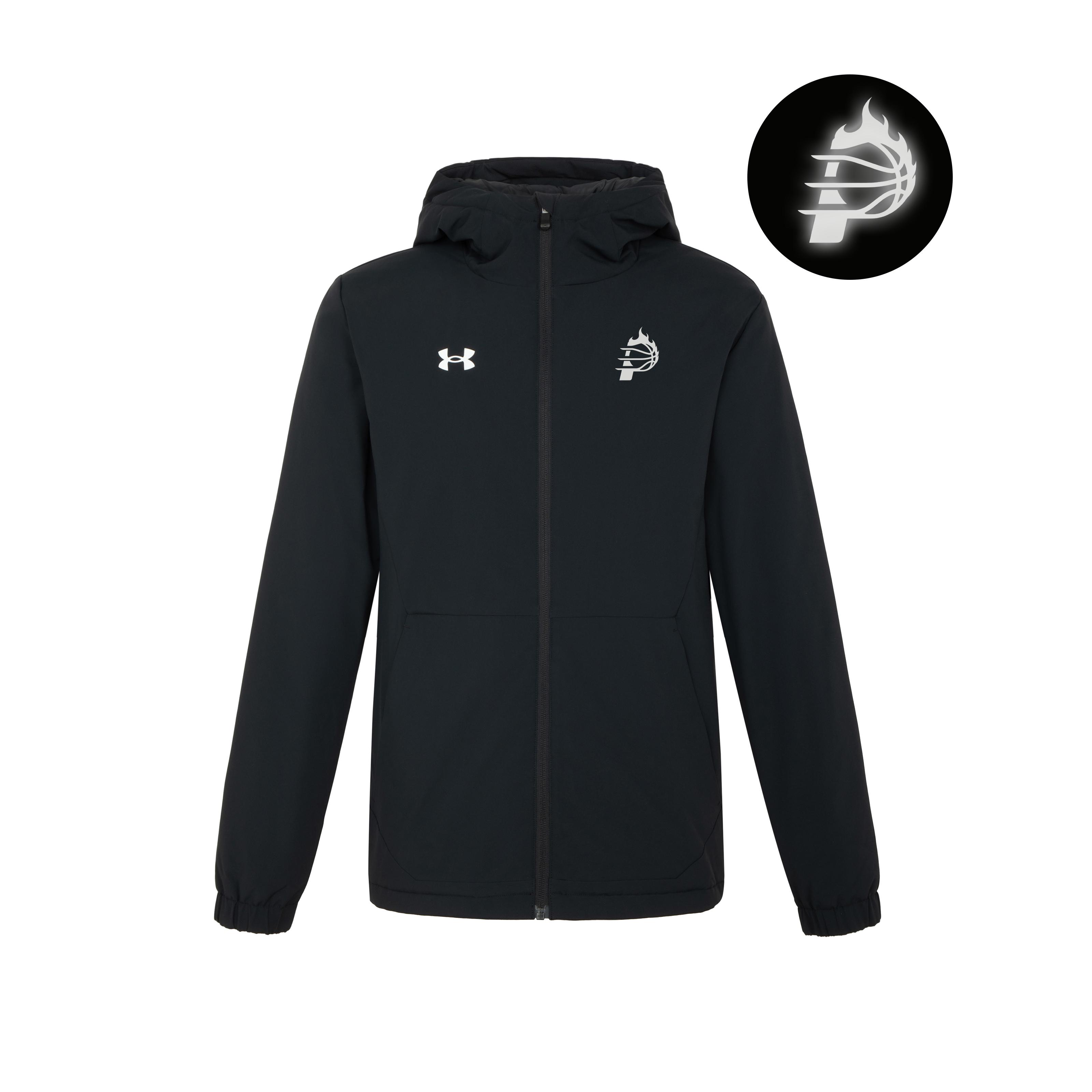 

Under Armour Reflective Pattern Safety Personalized Warm Windproof Sports Casual Hooded Cotton Jacket Unisex jackets C1-22600902 S