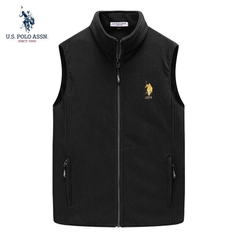U.S. POLO ASSN. Men s Fleece Stand-Collar Vest L