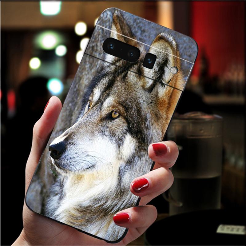 Handyhülle für Google Pixel 7 Pro 7 6A 6 Pro 5A 4A 3A Pixel 4 XL Pixel 5 6 4 3 XL 3A XL 2 XL Classic Cool Wolf Case Funda