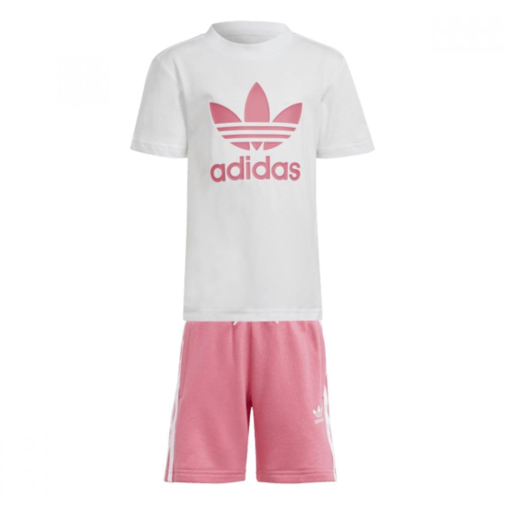 

Adidas Детский оригинальный летний комплект верха и низа Adi Color Pink Ir6932 110