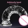 Realistic Jelly Shaped Masturbation Rods Made Of Food Grade Transparent Silicone For Adult Pleasure