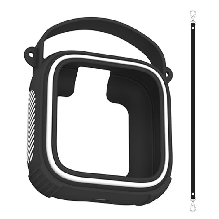 Portable Speaker Sleeve In Silicone with Wrist Strap and Access Openings for Storage, Daily Carry and Home Use