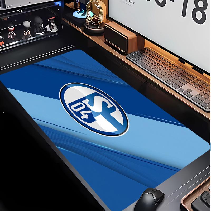 Tappetino per Mouse con Motivo Calcio Schalke 04 Non?Tappetino Mouse da Gioco Antiscivolo con Base in Gomma per Scrivania Ufficio Casa