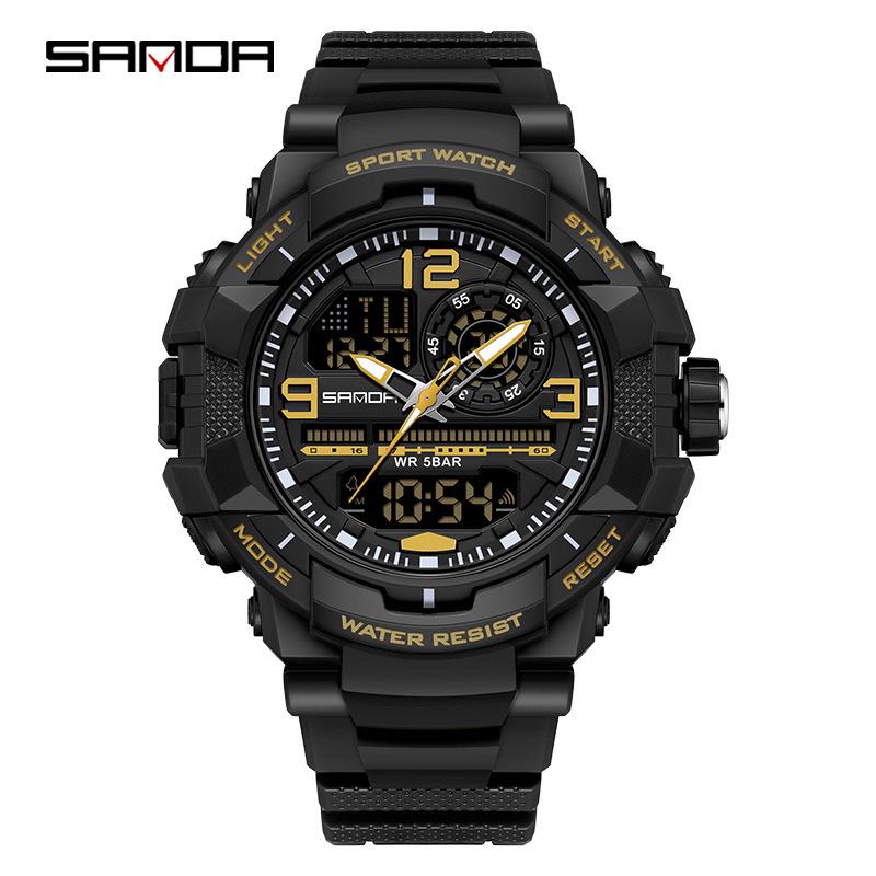 Orologio Sportivo Multifunzione Impermeabile Luminoso Sanda per Uomo e Donna