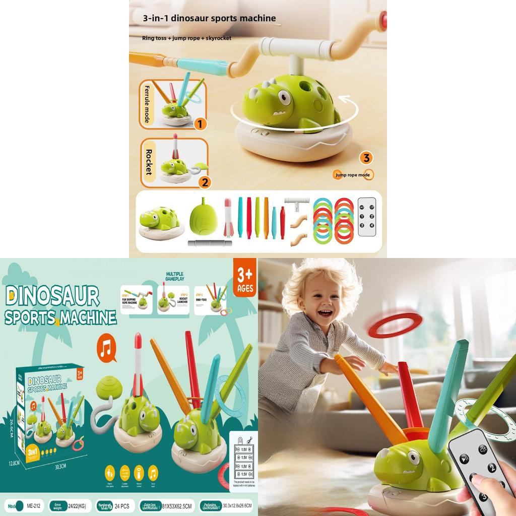 Dinosaur Outdoor Play Equipment With Sensor Control For Kids Group Exercise And Coordination