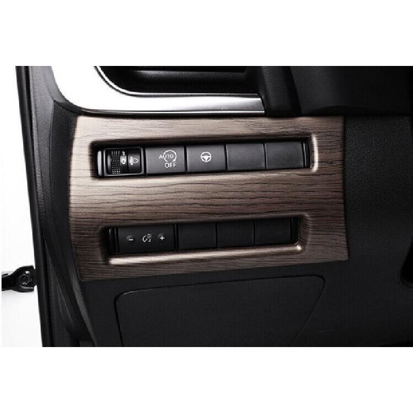 For Nissan X-TRAIL Rogue 2021-2024 Peach Wood Grain Function Control Button Trim