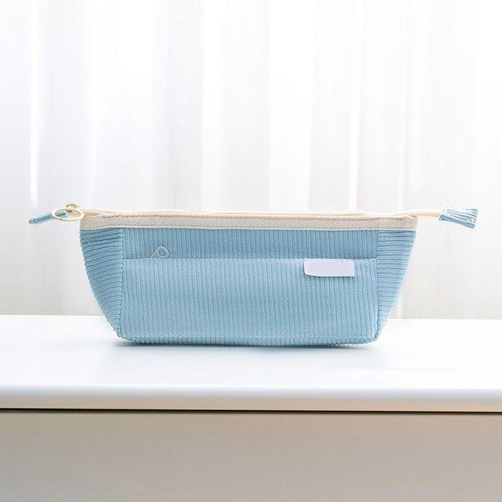 

Zipper Stationery Pouch Corduroy Pen Case Fashion Stationery Holder Bag Kids