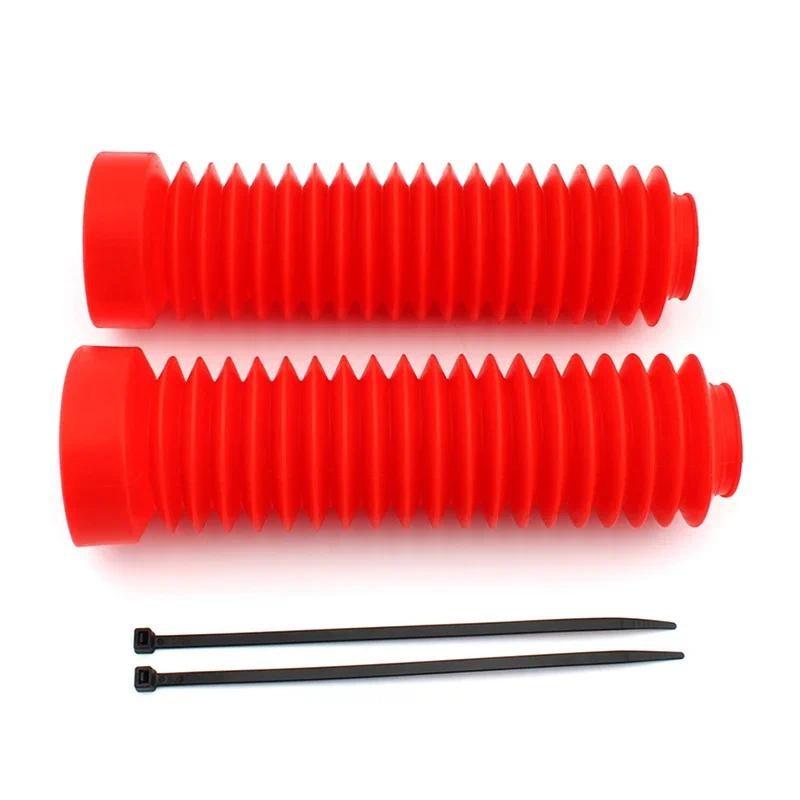 Motorcycle Rubber Front Fork Shock Boot Dust Cover Protection for Honda ATC 250R 1983-1986 Motorbike Accessories