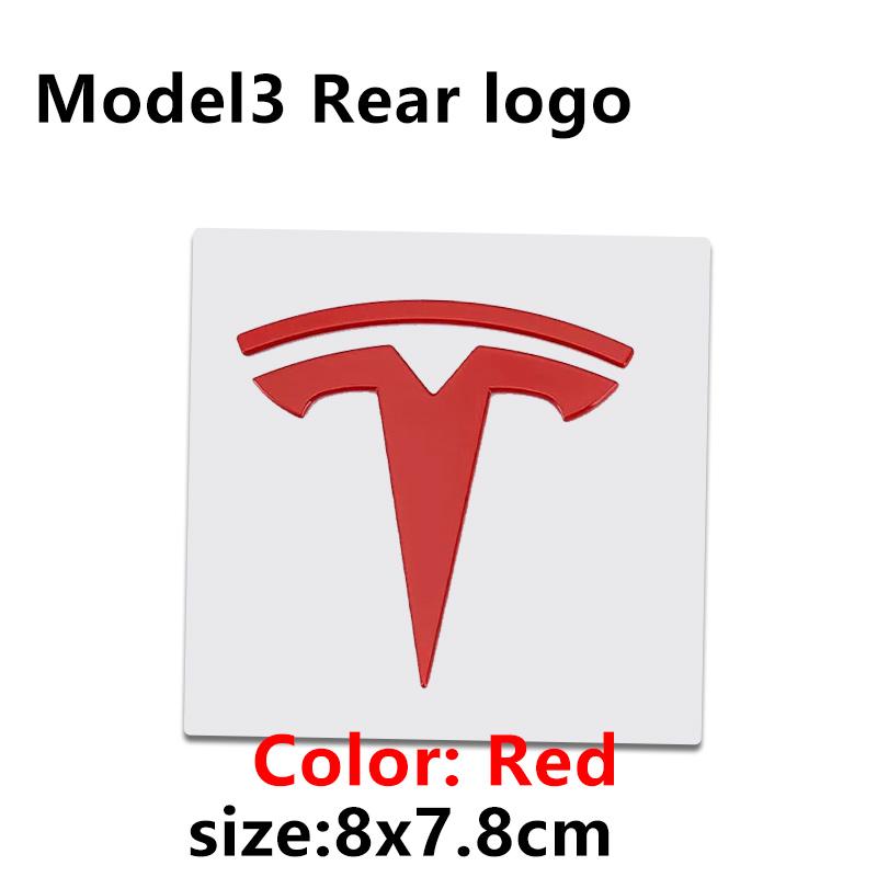 ALL1 1 PC Replacement Front Label Trunk Label for Tesla Model 3 Mode Y Logo Rear Tail Label Car Accessories Personalized Car Sticker
